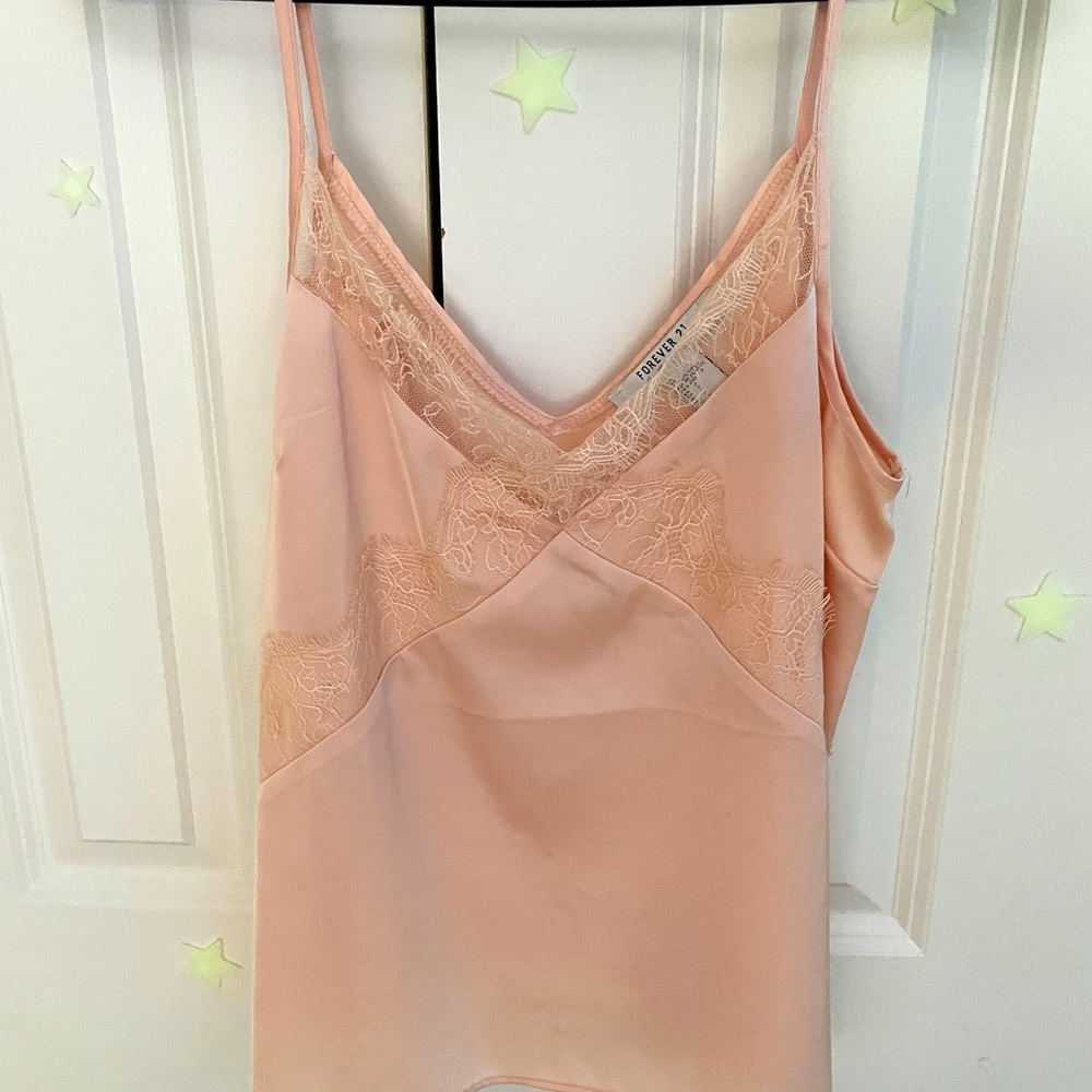 Light pink silk-like camisole